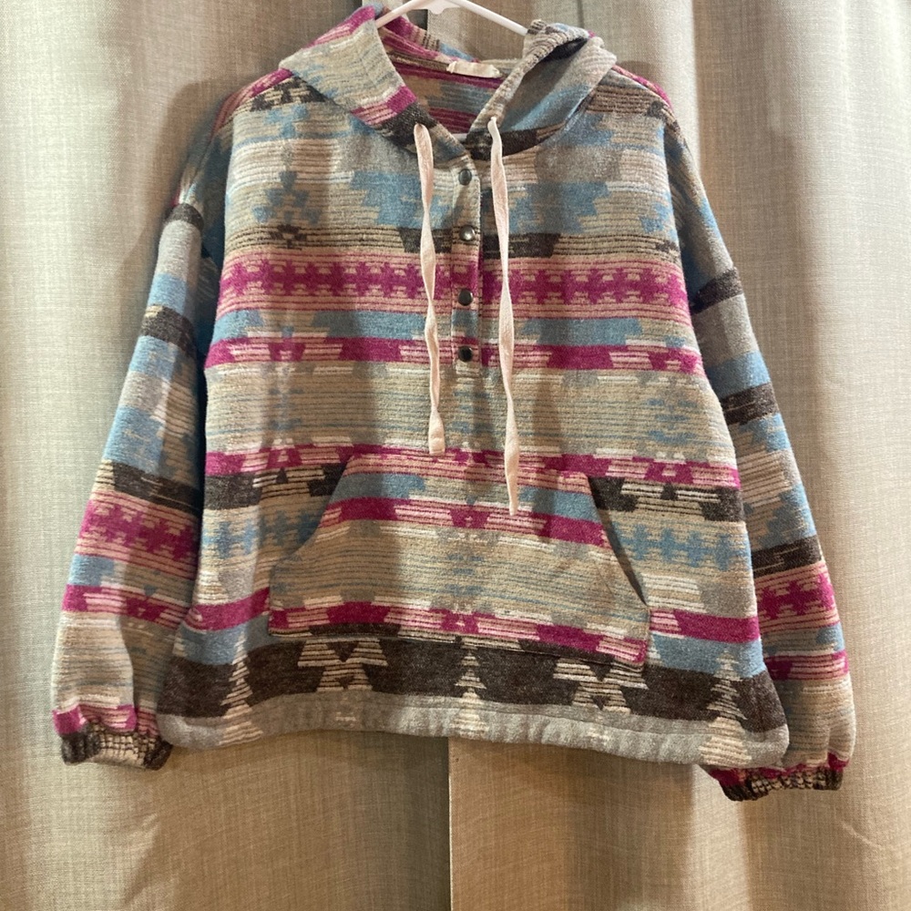 Multicolor Patterned Women's Jacket - image 1